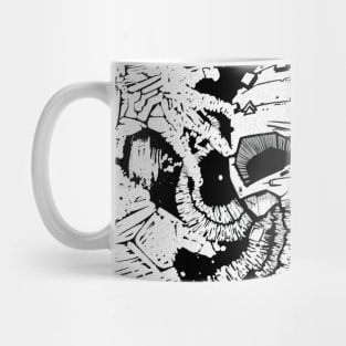 nightmare black and white Mug